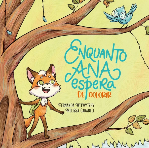 Capa de Enquanto Ana Espera De Colorir