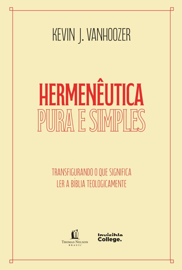 Capa de Hermenêutica Pura E Simples