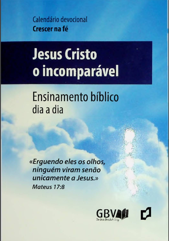 Capa de Jesus Cristo O Incomparável